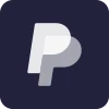 The logo of the payment provider Paypal on dark blue background