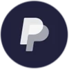 Paypal Das Logo vom Zahlungsanbieter Paypal auf dunkelblauem Hintergrund